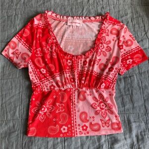 Lisa Says Gah Lana Mesh Top